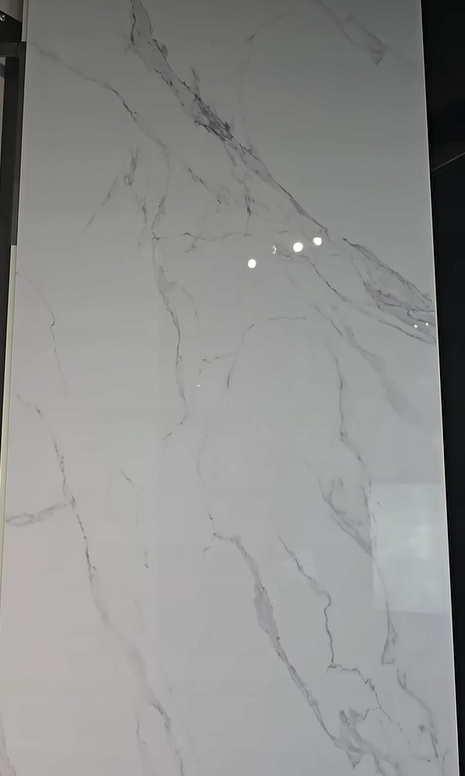 PRÓBKA Płyta Węglowa Panel WPC Carrara 10X20X0,5cm Błyszcząca PREMIUM