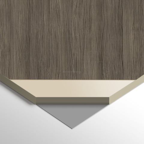 PRÓBKA Płyta Węglowa Panel WPC DARK WOOD 10X20x0,5cm MATOWA BASIC