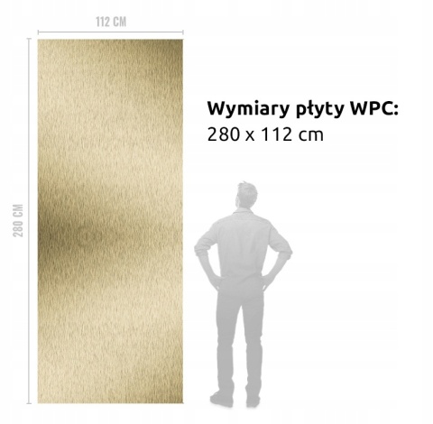 PRÓBKA Płyta Węglowa Panel WPC Gold Disk 10X20x0,5cm POŁYSK BASIC