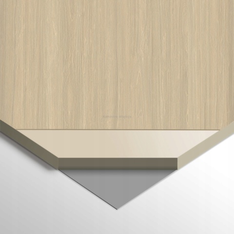 PRÓBKA Płyta Węglowa Panel WPC Light Wood 10X20x0,5cm MATOWA BASIC