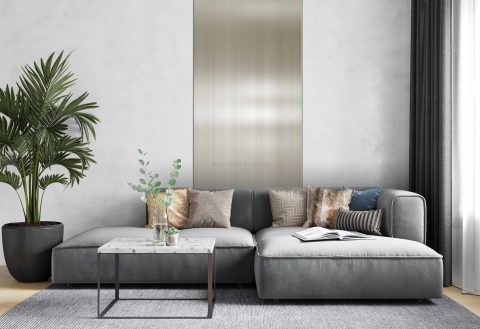 PRÓBKA Płyta Węglowa Panel WPC Silver Plate 10X20x0,5cm POŁYSK BASIC