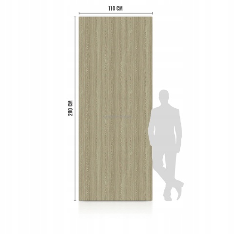 PRÓBKA Płyta Węglowa Panel WPC GREY WOOD 10X20x0,5cm MATOWA BASIC