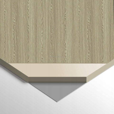 PRÓBKA Płyta Węglowa Panel WPC GREY WOOD 10X20x0,5cm MATOWA BASIC