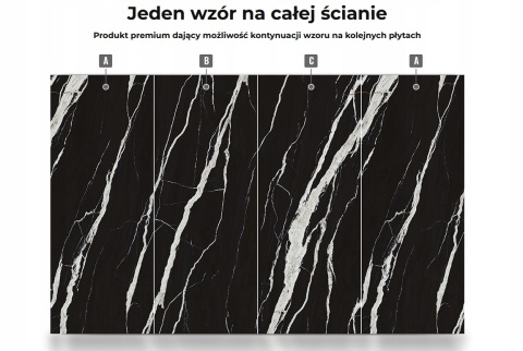 Płyta BLACK NERO Węglowa 280x112x0,5cm Matowa wodoodporna SPC