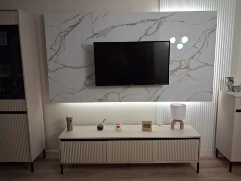 Płyta ŚCIENNA Panel ścienny PVC CALACATTA WHITE 280x122x0,3cm marmur POŁYSK