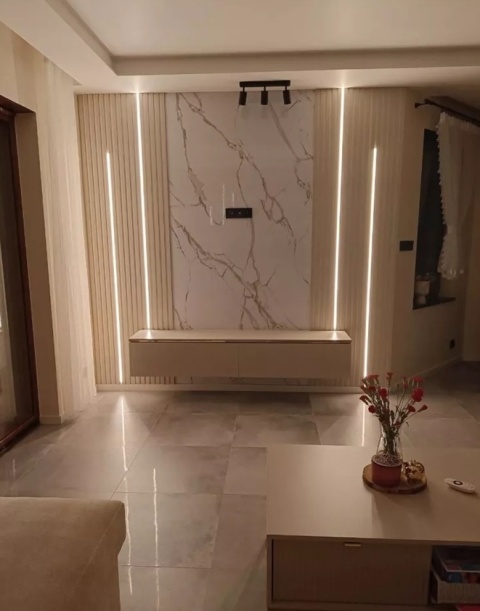 Płyta ŚCIENNA Panel ścienny PVC CALACATTA WHITE 280x122x0,3cm marmur POŁYSK