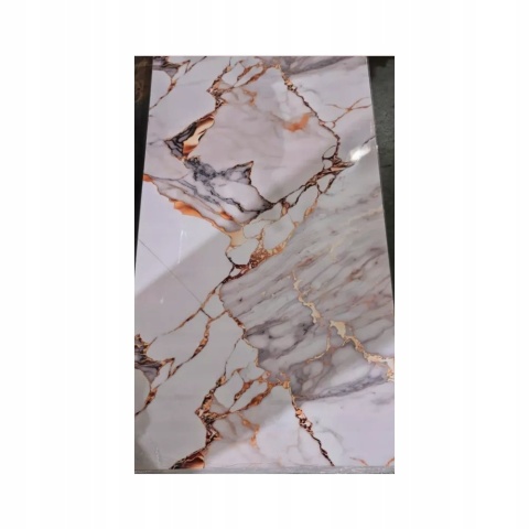 Płyta ŚCIENNA Panel ścienny PVC CARRARA GOLD 280x122x0,3cm POŁYSK
