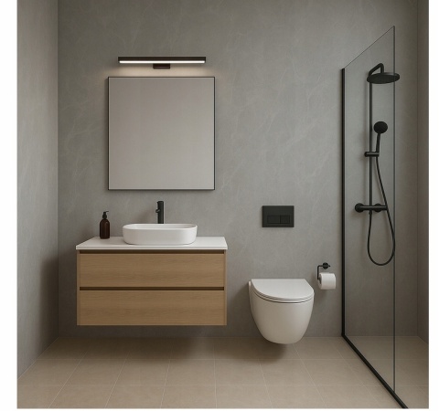 Płyta ŚCIENNA Panel ścienny PVC MONACO GREY 280x122x0,3cm POŁYSK