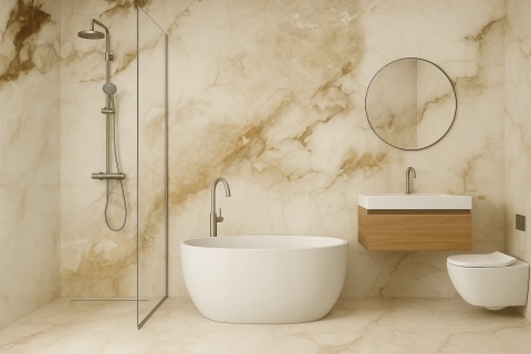 Płyta Węglowa Panel Light Sand 280x121,5x0,3cm POŁYSK PREMIUM