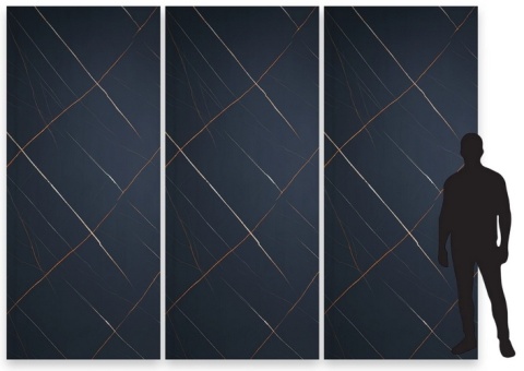 Płyta Węglowa Panel PVC Dark Gold Mat 280x122x0,5cm STONE