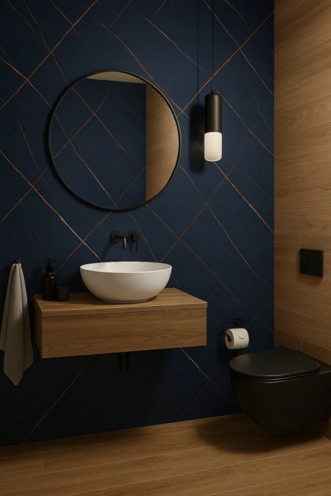 Płyta Węglowa Panel PVC Dark Gold Mat 280x122x0,5cm STONE