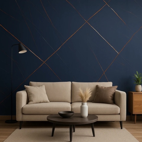 Płyta Węglowa Panel PVC Dark Gold Mat 280x122x0,5cm STONE