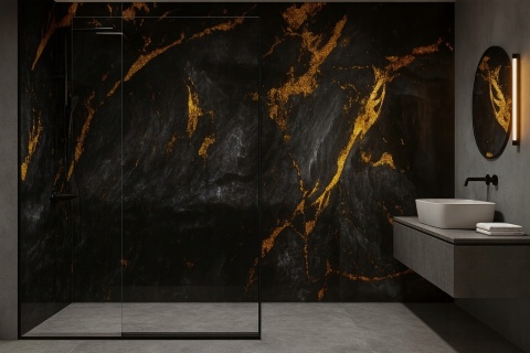 Płyta Węglowa Panel PVC Dark Lava 280x121,5x0,3cm POŁYSK PREMIUM