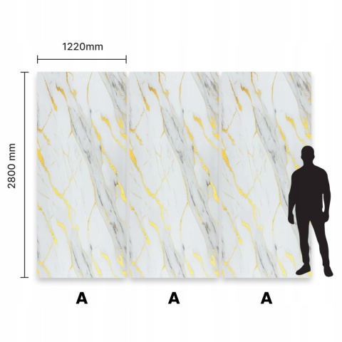 Płyta Węglowa Panel PVC Light Galaxy 280x122x0,3cm POŁYSK PREMIUM