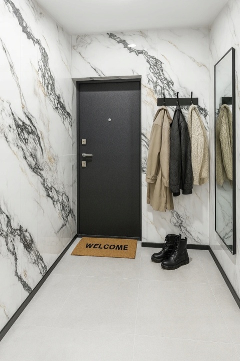 Płyta Węglowa Panel PVC Light Grey 280x122x0,3cm STONE PREMIUM