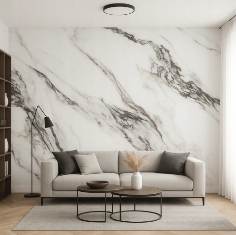 Płyta Węglowa Panel PVC Light Grey 280x122x0,3cm STONE PREMIUM