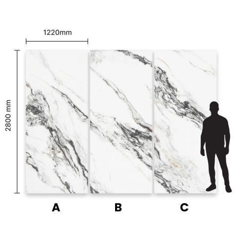 Płyta Węglowa Panel PVC Light Grey 280x122x0,3cm STONE PREMIUM