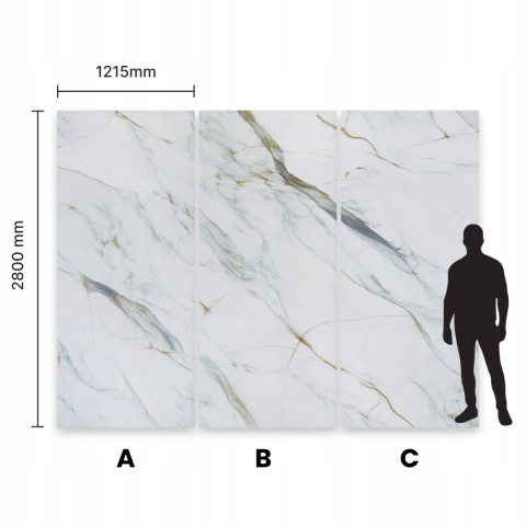 Płyta Węglowa Panel PVC Light Modern 280x121,5x0,3cm POŁYSK PREMIUM