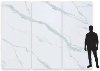 Płyta Węglowa Panel PVC Light White 280x121,5x0,3cm POŁYSK PREMIUM