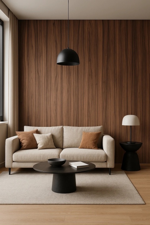 Płyta Węglowa Panel PVC Nut Wood 280x122x0,5cm WOOD