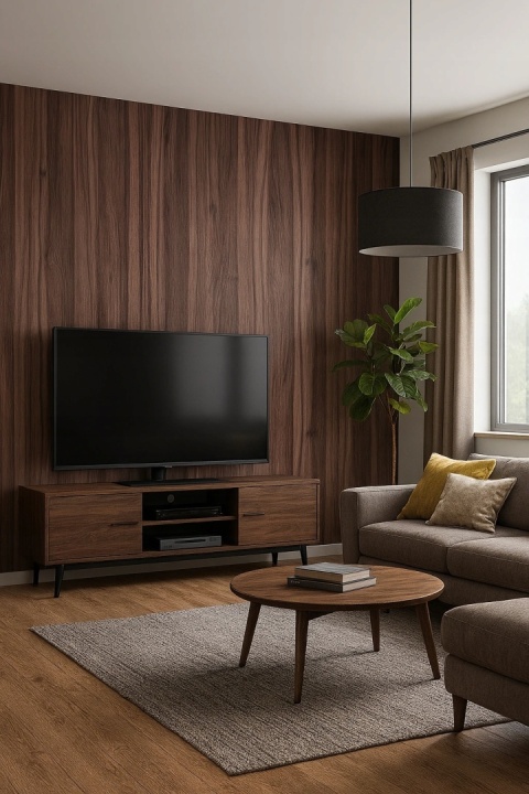 Płyta Węglowa Panel PVC Nut Wood 280x122x0,5cm WOOD