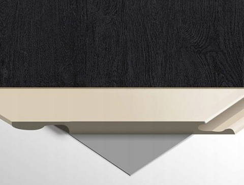 Płyta Węglowa Panel WPC BLACK Wood 280x112x0,8cm MATOWA FastClick