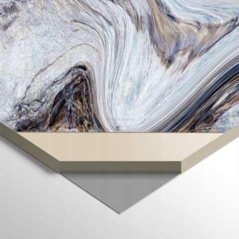 Płyta Węglowa Panel WPC Blue Art 280x112x0,5cm Błyszcząca PREMIUM