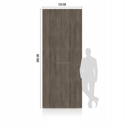 Płyta Węglowa Panel WPC DARK WOOD 280x110x0,5cm MATOWA BASIC