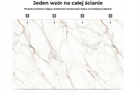 Płyta Węglowa Panel WPC Gold Vein 280x112x0,5cm Matowa PREMIUM