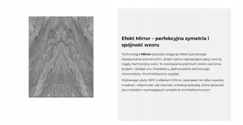 Płyta Węglowa Panel WPC Grey Stone 280x112 cm Mirror 2 szt. połysk PREMIUM