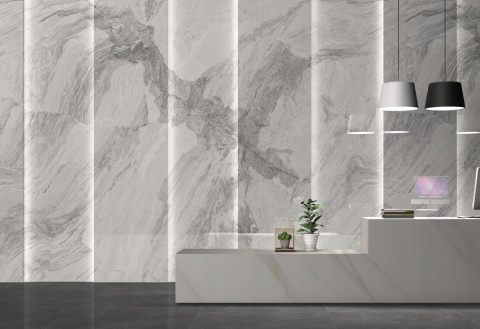 Płyta Węglowa Panel WPC Grey Wave 280x112x0,5cm Błyszcząca PREMIUM