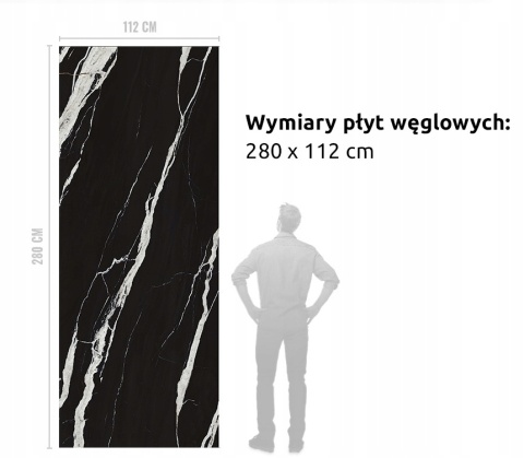 Płyta Węglowa Panel WPC Nero 280x112x0,5cm MATOWA PREMIUM