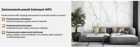 Płyta Węglowa Panel WPC Nero 280x112x0,5cm POŁYSK PREMIUM