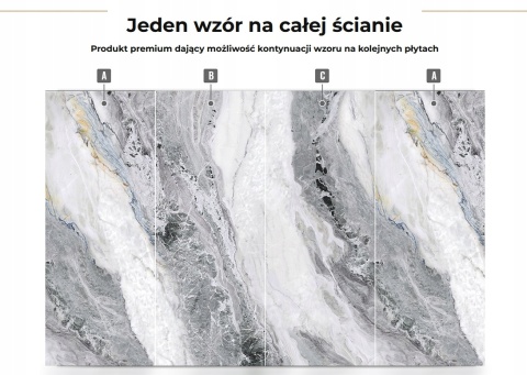 Płyta Węglowa Panel WPC Sea Foam 280x112x0,5cm POŁYSK PREMIUM