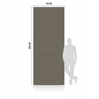 Płyta Węglowa Panel WPC Small Stripes 280x110x0,5cm POŁYSK BASIC