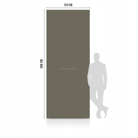 Płyta Węglowa Panel WPC Small Stripes 280x110x0,5cm POŁYSK BASIC