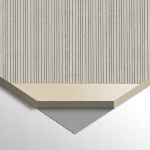 Płyta Węglowa Panel WPC White Stripes 280x110x0,5cm MATOWA BASIC