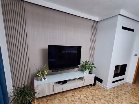 Płyta Węglowa Panel WPC White Stripes 280x110x0,5cm MATOWA BASIC