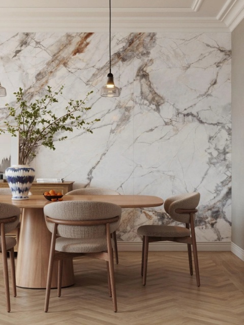 Płyta węglowa WPC/SPC MARMO ASSOLUTO 280x110cm 280x110x0,5cm MATOWA