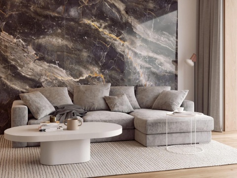 Płyta węglowa WPC/SPC PANEL GRIGIO ORO 280x110x0,5cm POŁYSK