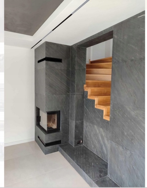 Fornir kamienny Naturalny Black LINE Antracyt 122x61x0,2 cm samoprzylepny