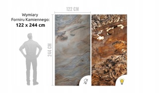 Fornir kamienny Naturalny Przezroczysty Indian Autumn 122x244x0,2cm