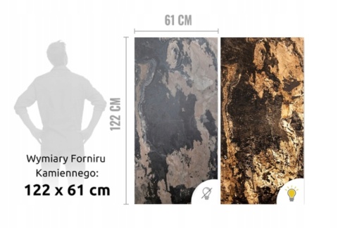 Kamień w rolce Fornir do podświetlenia Autumn Rustic 122x61x0,2 cm