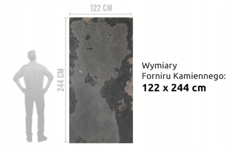 Kamień w rolce Fornir kamienny Naturalny Autumn Rustic 122x244x0,2 cm