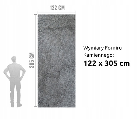 Kamień w rolce Fornir kamienny Naturalny Black Slate Gold 122x305x0,2 cm