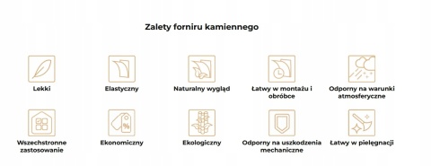 Kamień w rolce Fornir kamienny Naturalny Golden 122x244x0,2cm