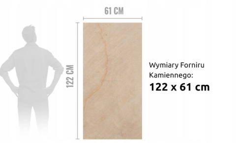 Kamień w rolce Fornir kamienny Naturalny Moon Pearl 122x61x0,2 cm