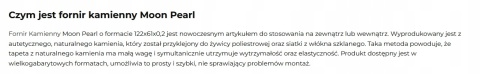 Kamień w rolce Fornir kamienny Naturalny Moon Pearl 122x61x0,2 cm