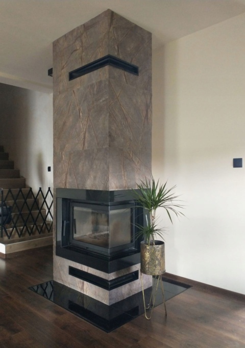 Kamień w rolce Fornir kamienny Naturalny Rainforest Brown 122x61x0,2 cm