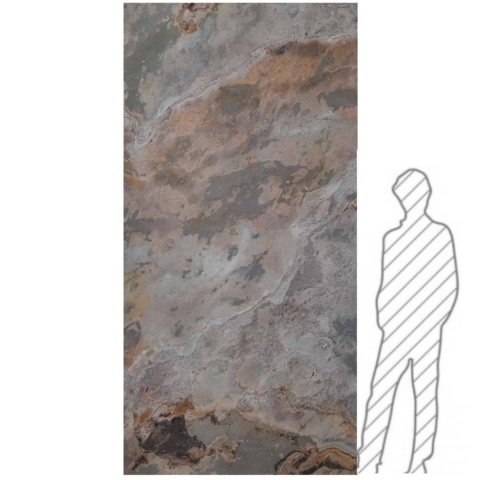 Kamień w rolce Fornir kamienny Naturalny Seul Macedonia 122x244x0,2cm